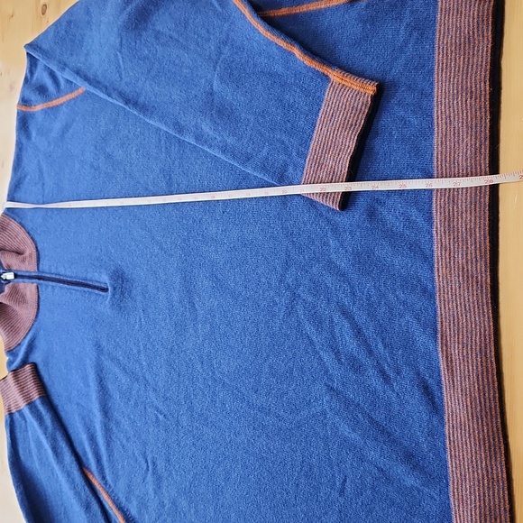 Codice Cashmere Wool Blend 1/4 Zip Pullover Italy Designer Sweater Sz XL (54) - Picture 12 of 15